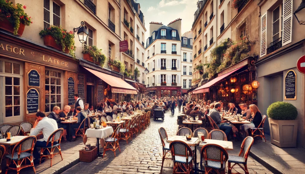 Les Secrets de Paris : Une Immersion Unique dans la Ville Lumière 75 3 des rues animees du Quartier Latin avec des terrasses de cafes