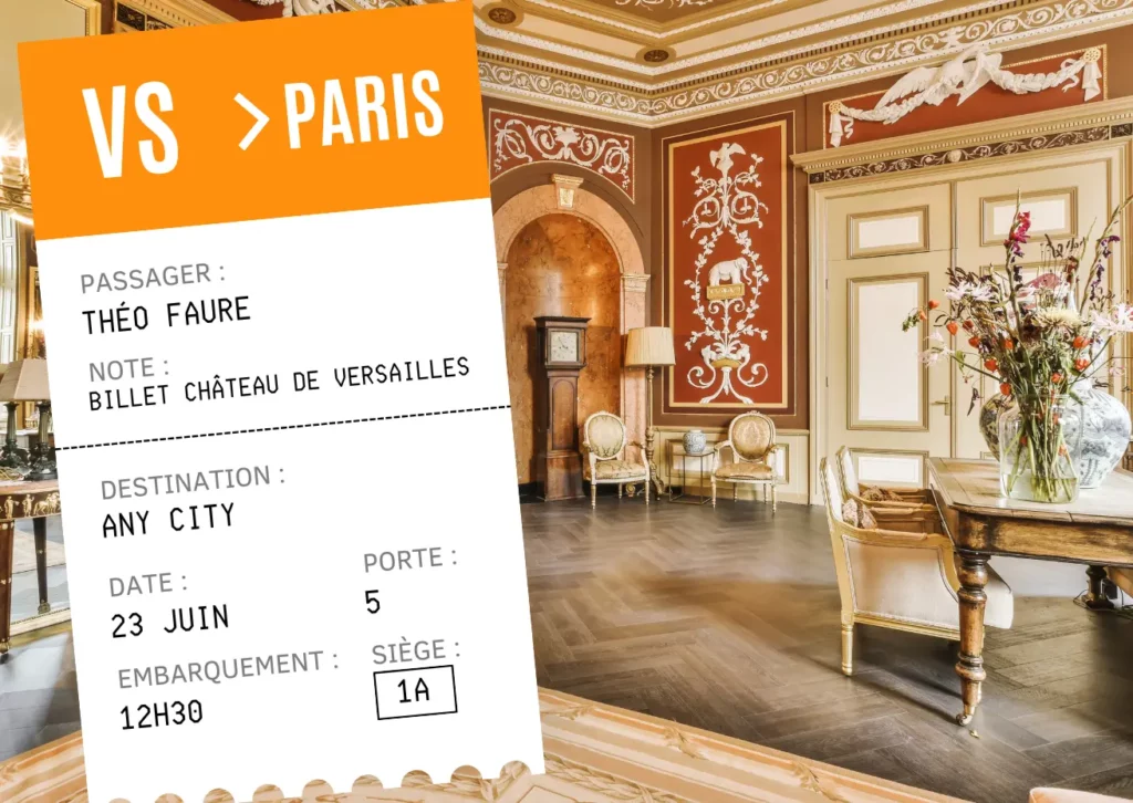 Prix billet Chateau de Versailles 2025 depuis Paris