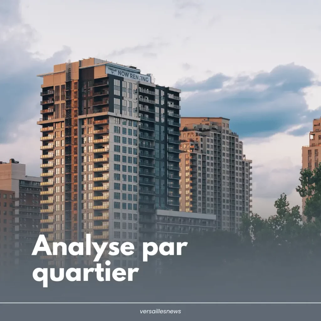 Combien coûte un appartement à Versailles ? 2 Analyse par quartier